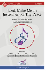 Lord, Make Me an Instrument of Thy Peace SATB choral sheet music cover Thumbnail